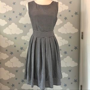 Black and white horse print dress